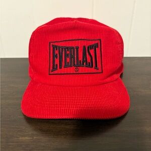 Vintage Everlast Red Corduroy Cap